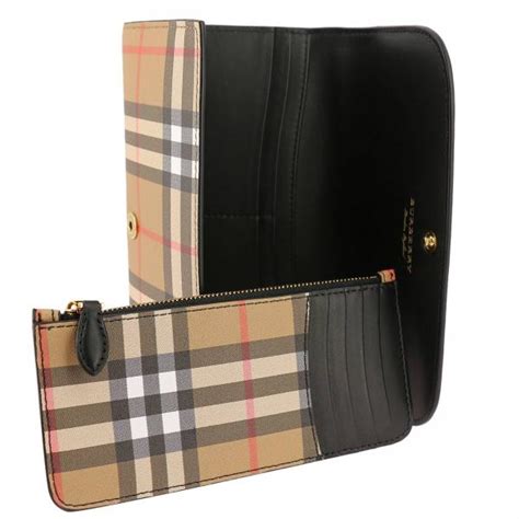 womens burberry black wallet|burberry wallet outlet.